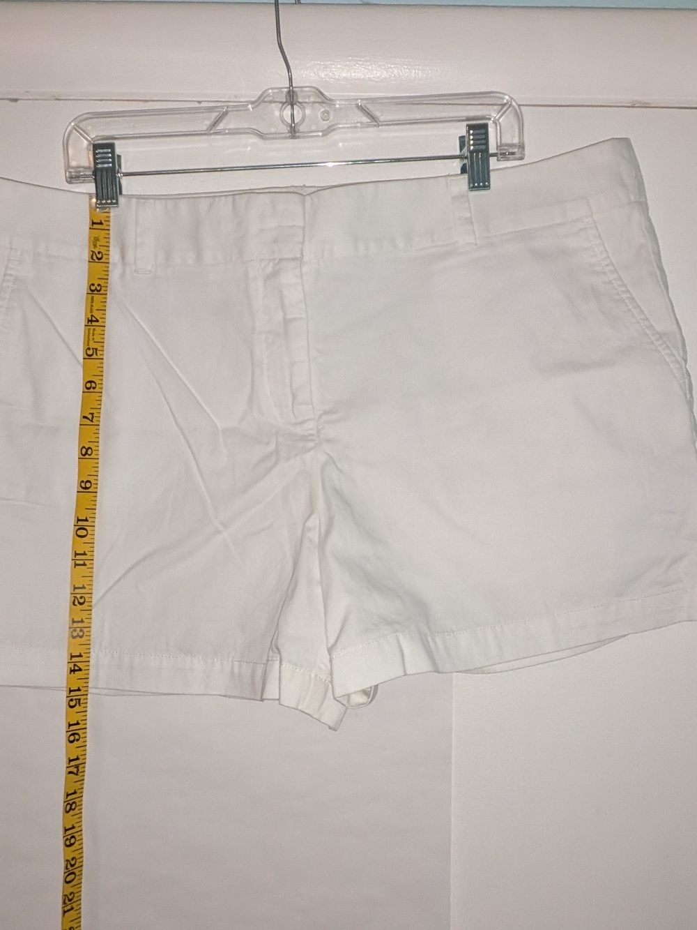 Ann Taylor Loft White Chino Shorts - Picture 6 of 7